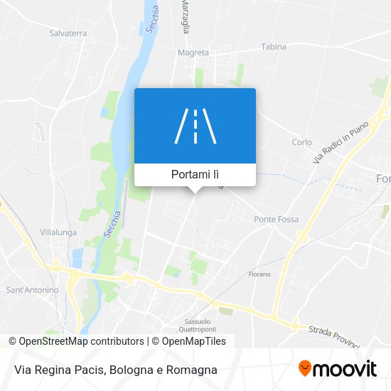 Mappa Via Regina Pacis