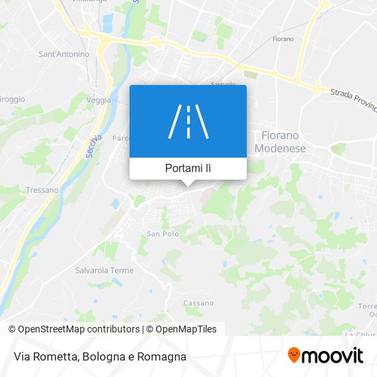 Mappa Via Rometta