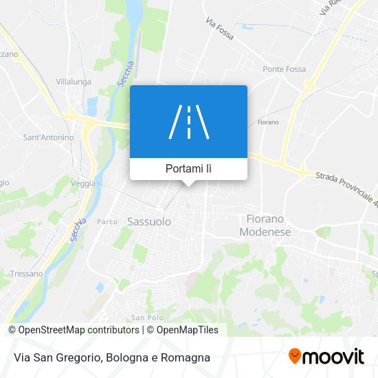 Mappa Via San Gregorio