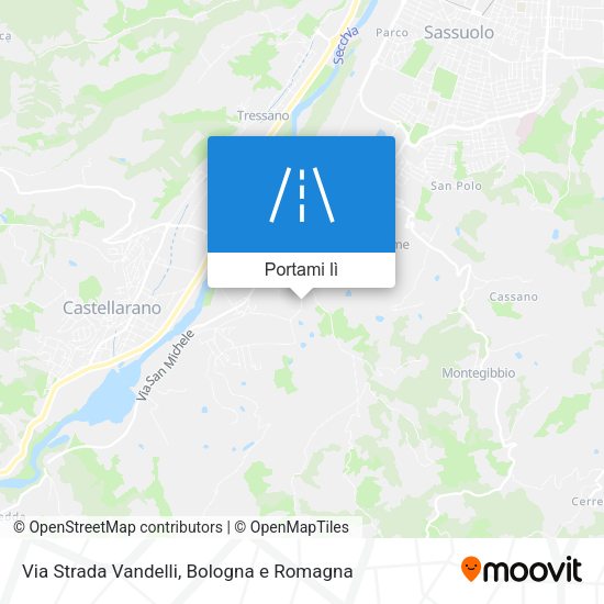 Mappa Via Strada Vandelli