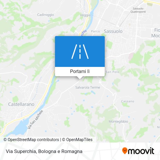 Mappa Via Superchia