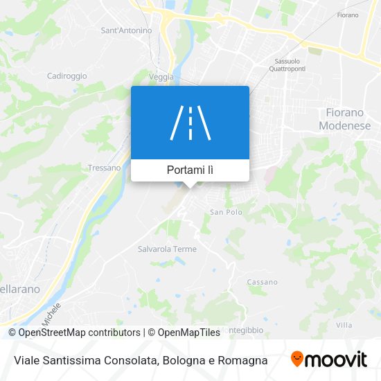 Mappa Viale Santissima Consolata