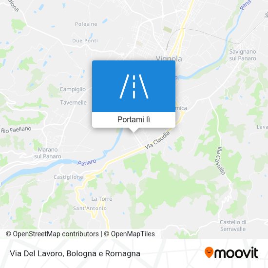 Mappa Via Del Lavoro