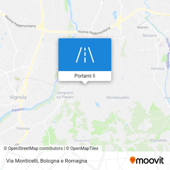 Mappa Via Monticelli