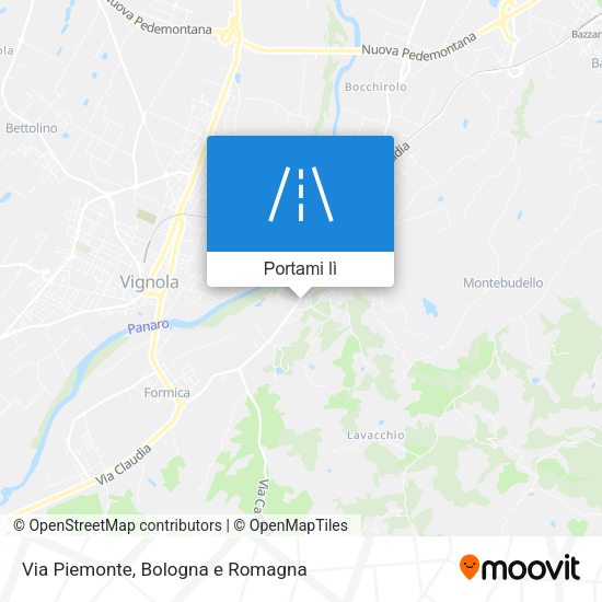 Mappa Via Piemonte