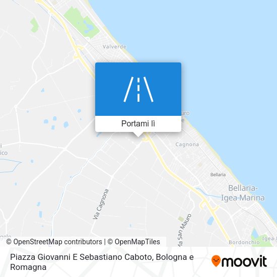 Mappa Piazza Giovanni E Sebastiano Caboto