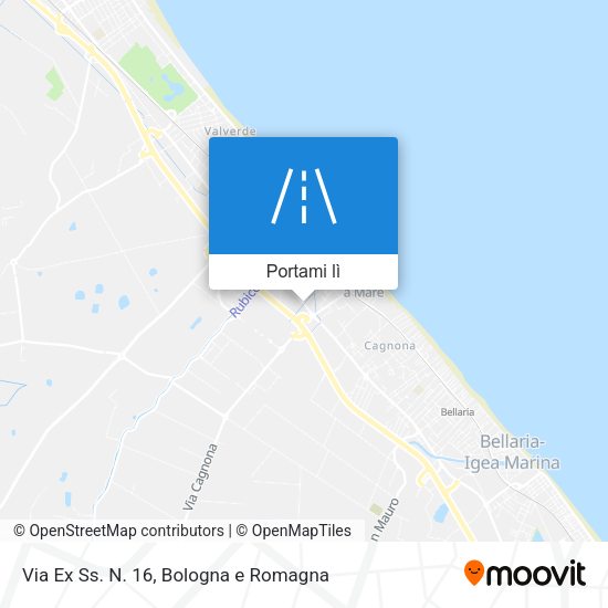 Mappa Via Ex Ss. N. 16