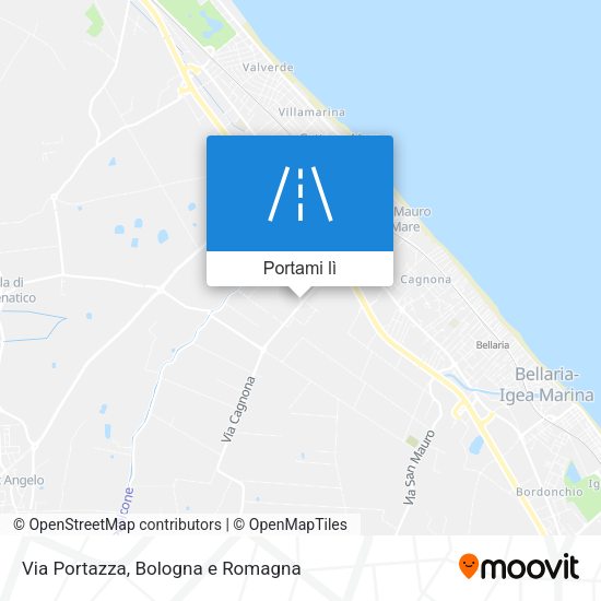Mappa Via Portazza