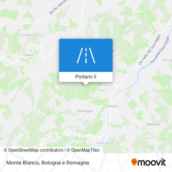 Mappa Monte Bianco
