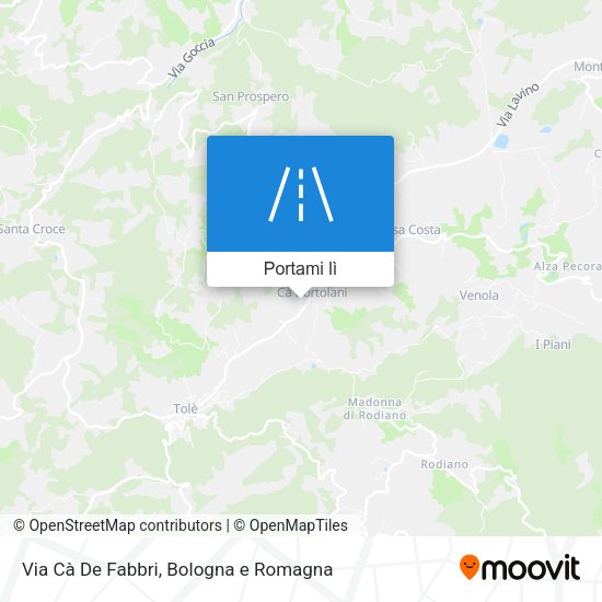 Mappa Via Cà De Fabbri