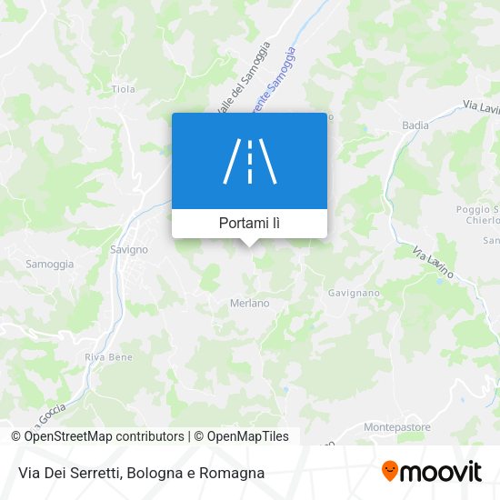 Mappa Via Dei Serretti