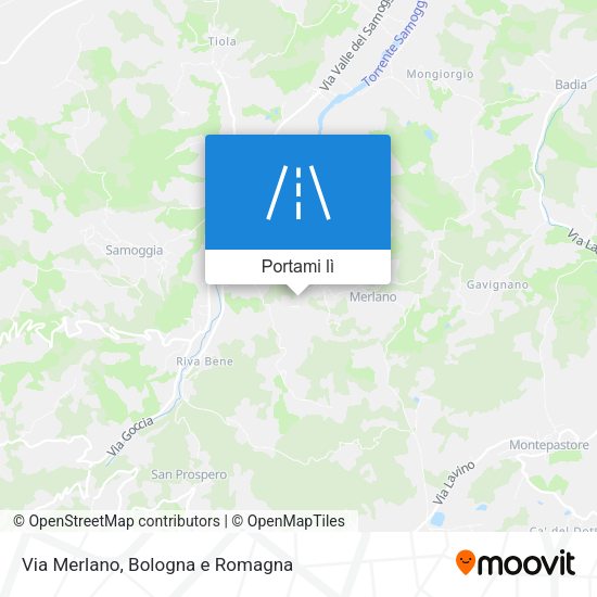 Mappa Via Merlano