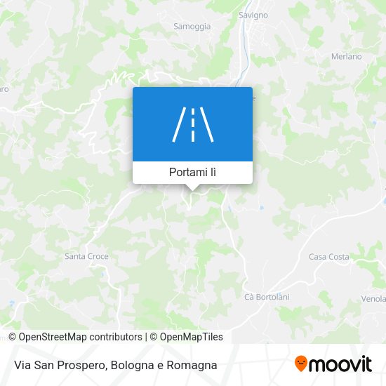 Mappa Via San Prospero