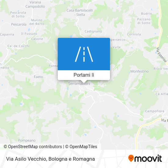 Mappa Via Asilo Vecchio