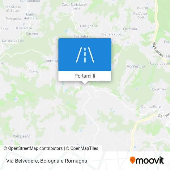 Mappa Via Belvedere