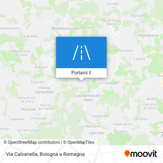Mappa Via Calvanella
