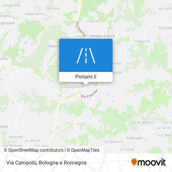 Mappa Via Campolù