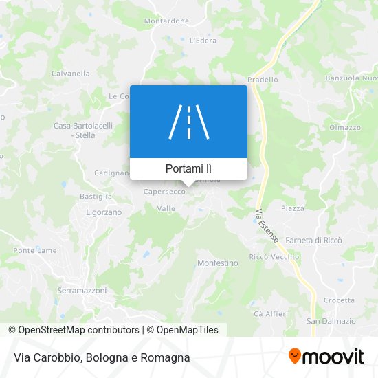 Mappa Via Carobbio