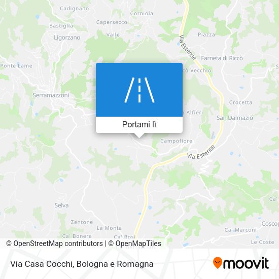 Mappa Via Casa Cocchi