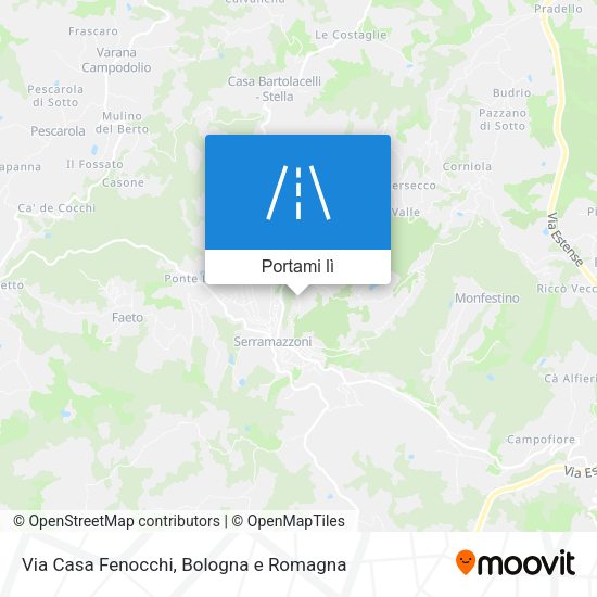 Mappa Via Casa Fenocchi