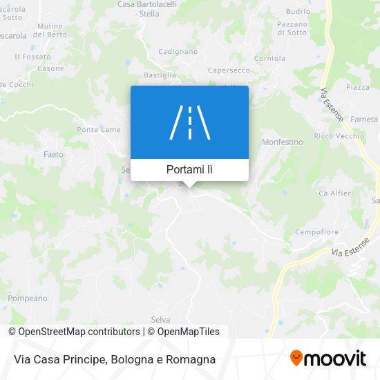 Mappa Via Casa Principe