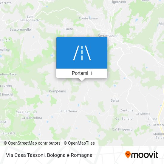 Mappa Via Casa Tassoni