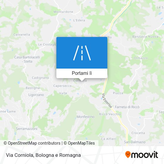 Mappa Via Corniola