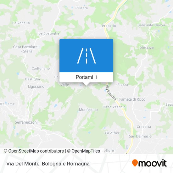 Mappa Via Del Monte