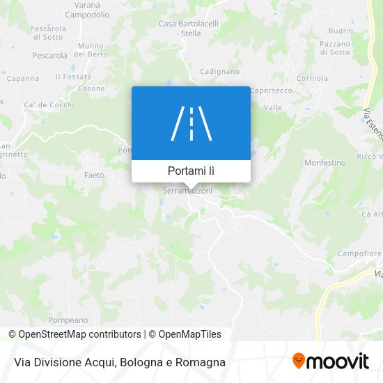 Mappa Via Divisione Acqui