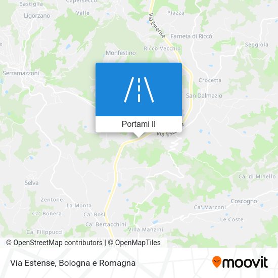 Mappa Via Estense