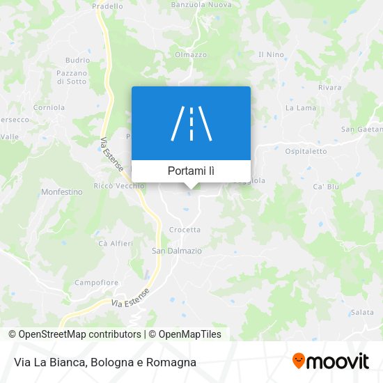 Mappa Via La Bianca