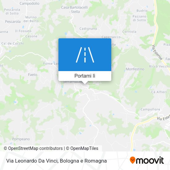 Mappa Via Leonardo Da Vinci