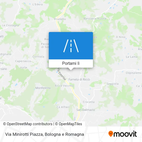 Mappa Via Minirotti Piazza