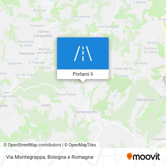 Mappa Via Montegrappa