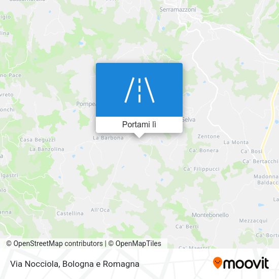 Mappa Via Nocciola