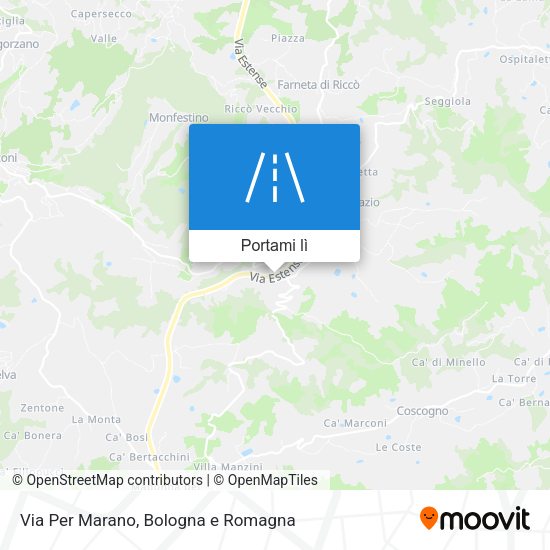 Mappa Via Per Marano