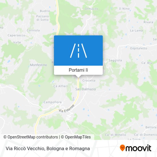 Mappa Via Riccò Vecchio