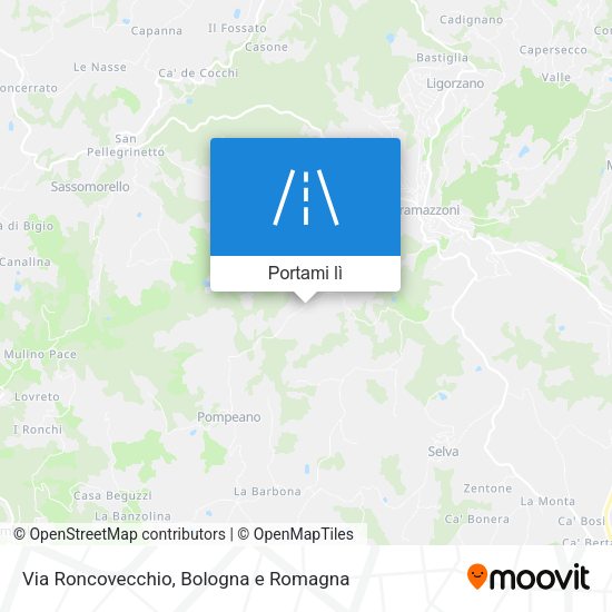 Mappa Via Roncovecchio
