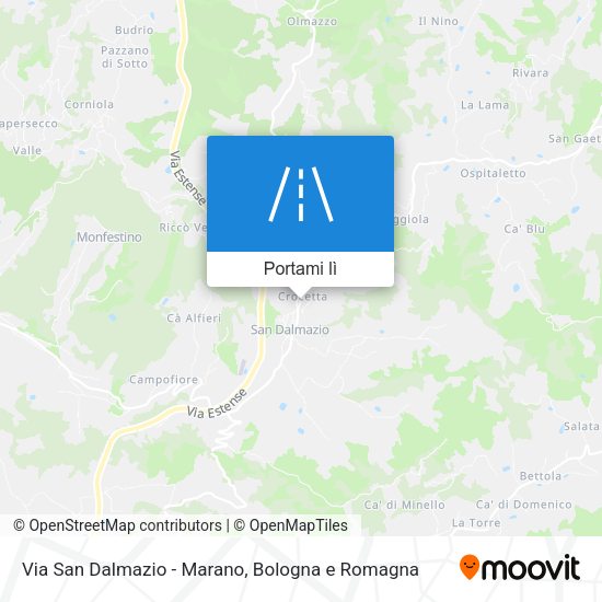 Mappa Via San Dalmazio - Marano