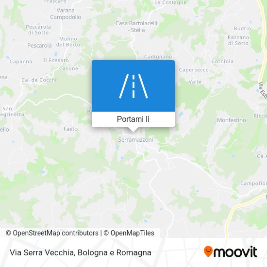 Mappa Via Serra Vecchia