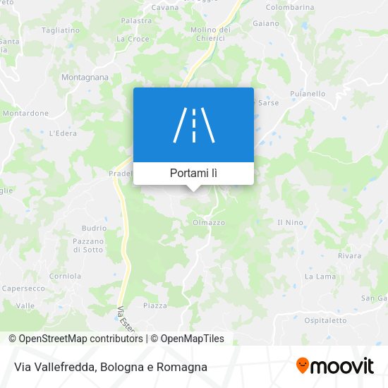 Mappa Via Vallefredda