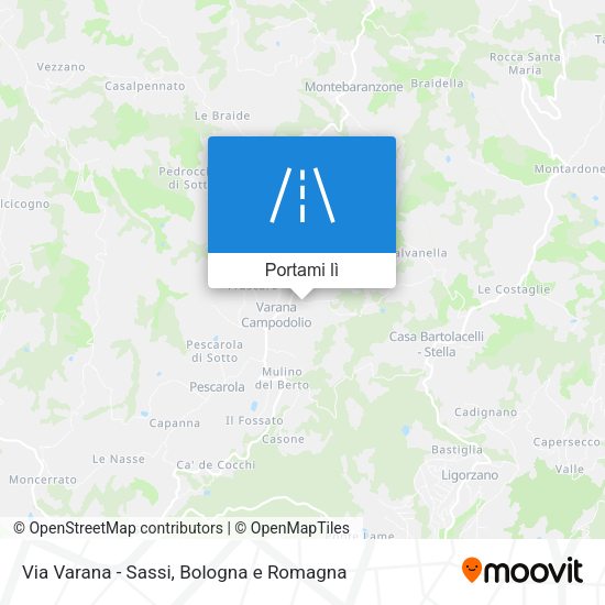 Mappa Via Varana - Sassi