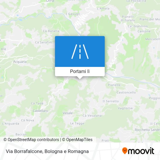 Mappa Via Borrafalcone