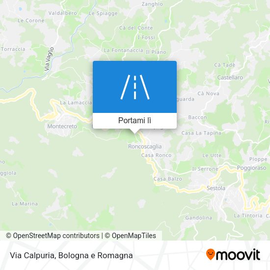 Mappa Via Calpuria
