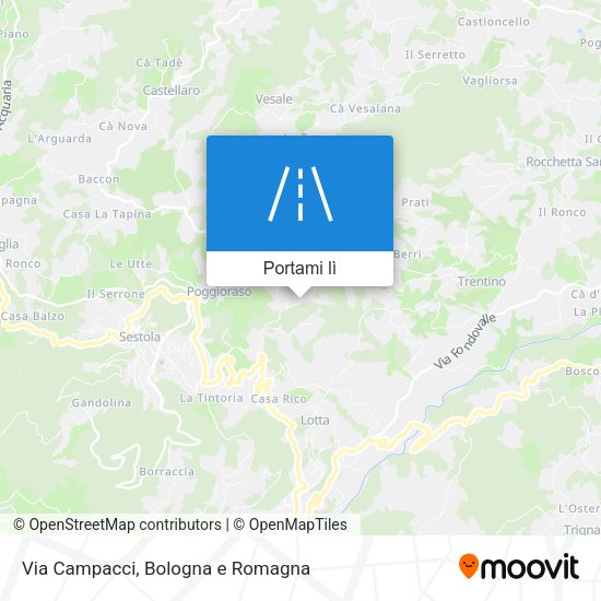 Mappa Via Campacci