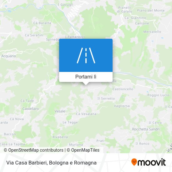 Mappa Via Casa Barbieri