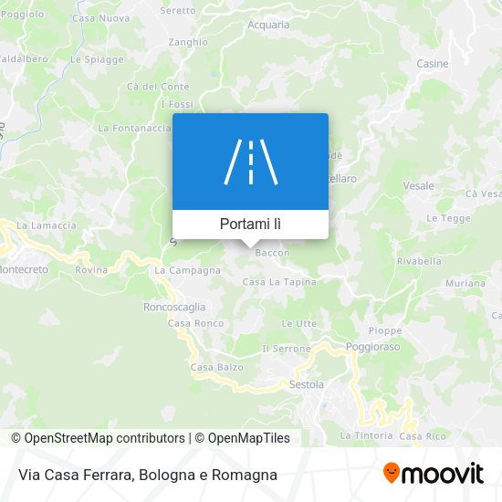 Mappa Via Casa Ferrara