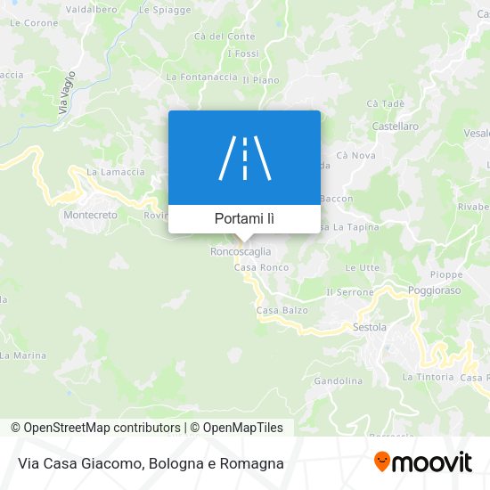 Mappa Via Casa Giacomo