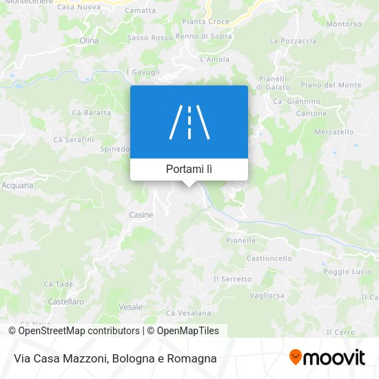 Mappa Via Casa Mazzoni