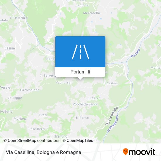 Mappa Via Casellina